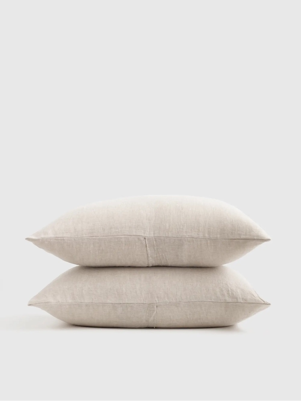 NEW Quince European Linen Sham Set KING Natural Chambray $49 LAST SET